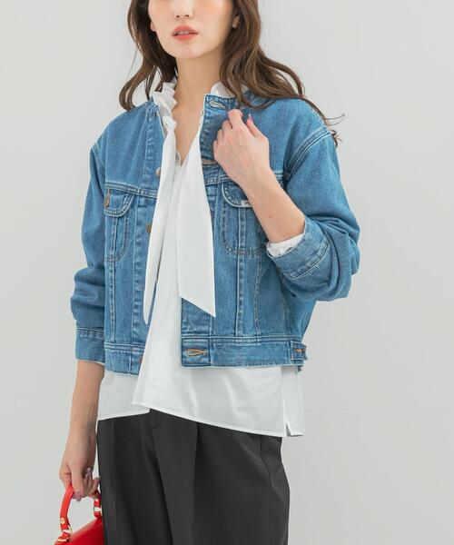 デニムジャケット gジャン 「別注」Lee101×ROSSO NOCOLLAR SHORT