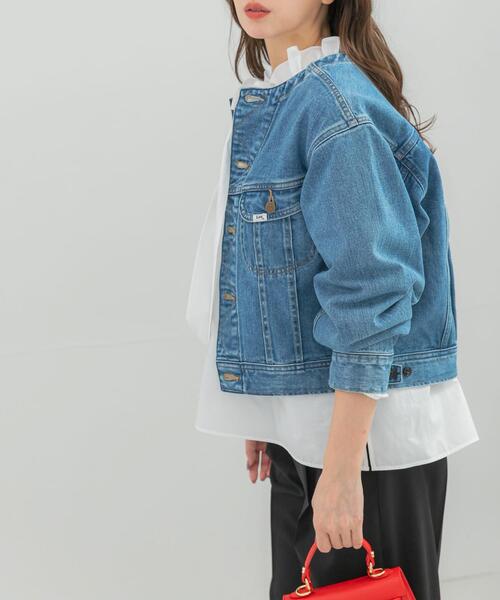 デニムジャケット gジャン 「別注」Lee101×ROSSO NOCOLLAR SHORT