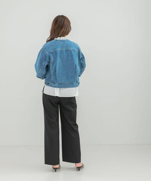 デニムジャケット gジャン 「別注」Lee101×ROSSO NOCOLLAR SHORT