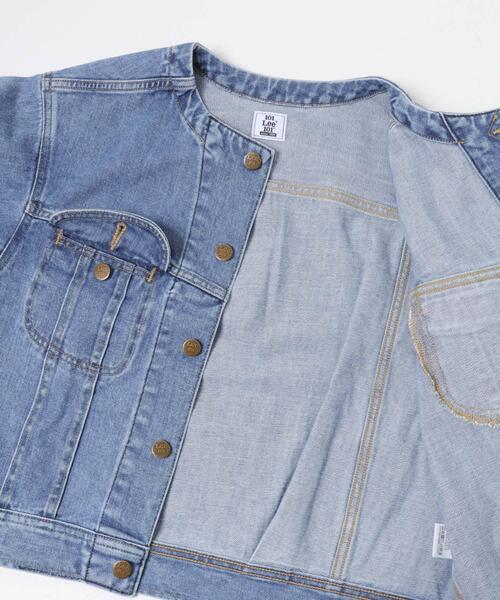 デニムジャケット gジャン 「別注」Lee101×ROSSO NOCOLLAR SHORT