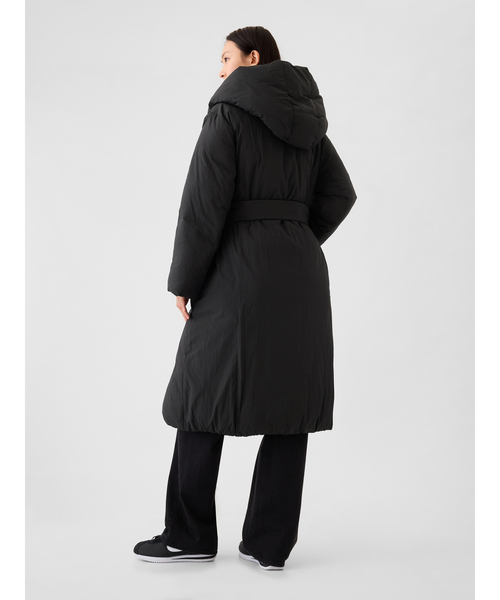 GAP ビッグ　パフコート　size M ダウンコート GAP（ギャップ） コート M ブラック レディース : ZOZOTOWN Yahoo!店