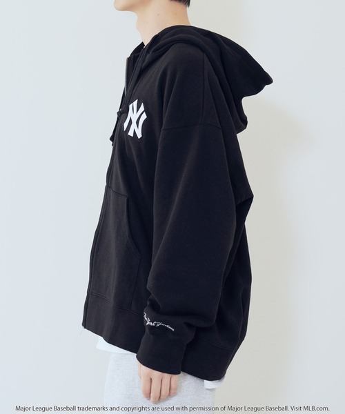 MLB ジップアップパーカー FREE グレー系その他4 メンズ : ZOZOTOWN