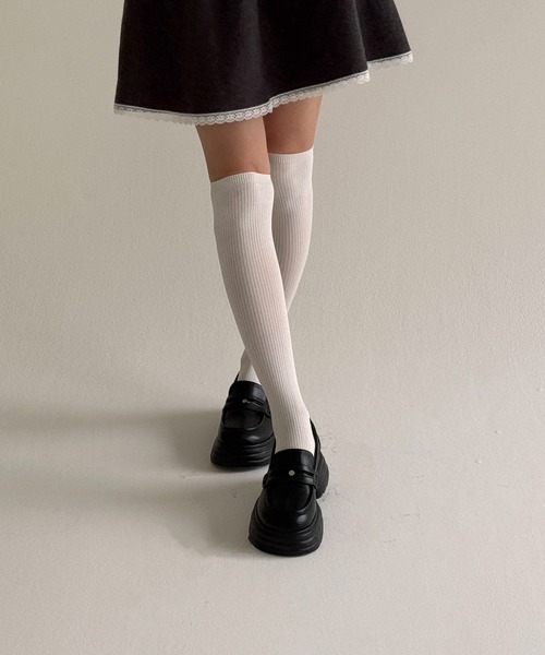hiamu ローファー 「3色展開」ロゴポイント厚底ペニーローファー