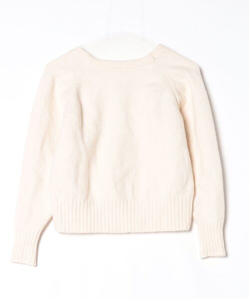 「BARNYARDSTORM」 ニットカーディガン 0 ホワイト レディース_画像2