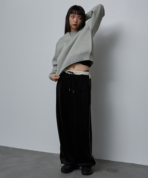 「NOMINE」 イージーパンツ S ボルドー レディース_画像2