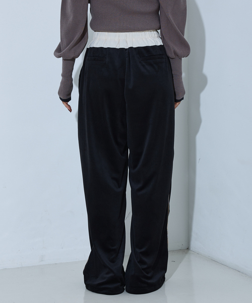 「NOMINE」 イージーパンツ S ボルドー レディース_画像5