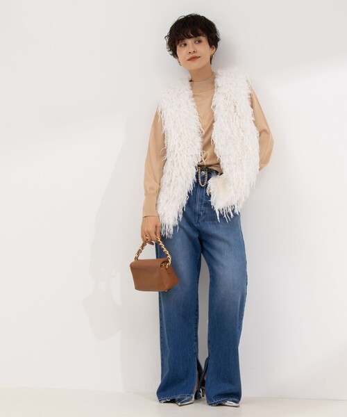 「NOLLEY'S Sophi」 長袖ニット 38 パープル レディース_画像2