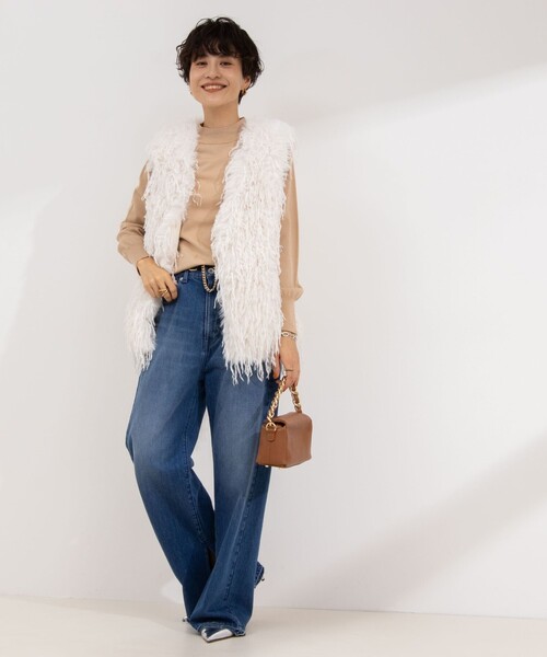 「NOLLEY'S Sophi」 長袖ニット 38 パープル レディース_画像3