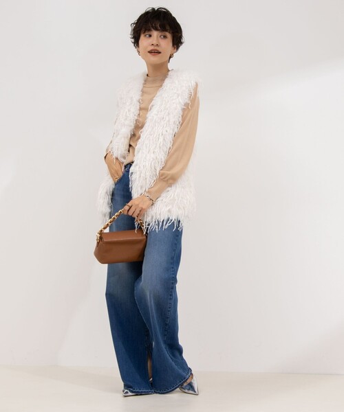 「NOLLEY'S Sophi」 長袖ニット 38 パープル レディース_画像4