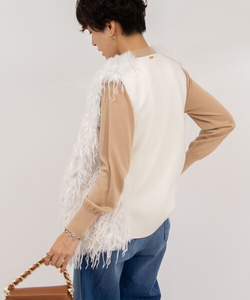 「NOLLEY'S Sophi」 長袖ニット 38 パープル レディース_画像7