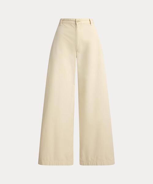 RRL ベージュ コットン ワイドレッグ チノパン POLO RALPH LAUREN（ポロ・ラルフローレン） チノパン コットン