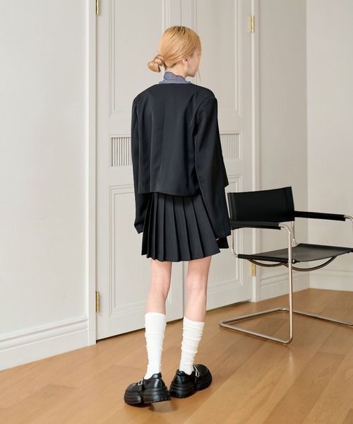 「UNE MANSION」 「LIMI」ノーカラージャケット FREE ピンク レディース_画像9