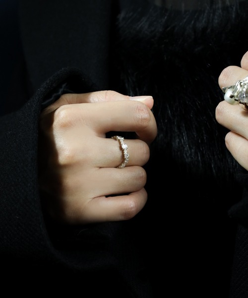 「e.m.」 リング L シルバー レディース_画像7