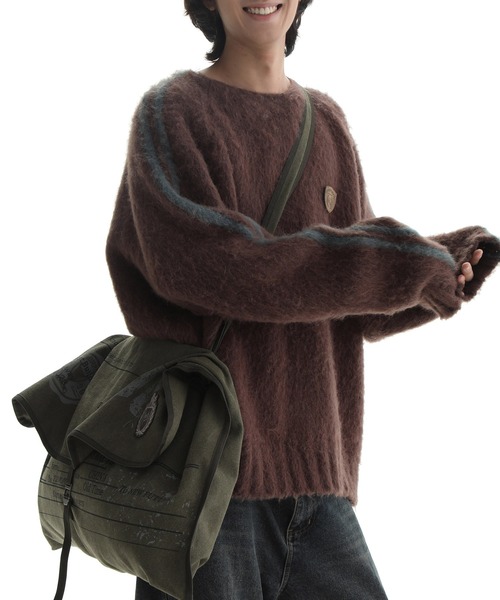 「MASONPRINCE」 長袖ニット S グレー メンズ