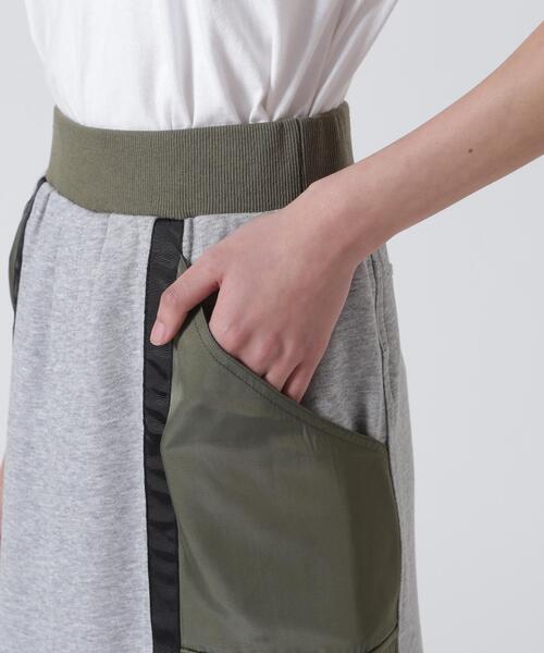 ＊さくら＊ページ！美品！RISLEY リズレー　コンビ バイカラースカート Risley スカート Risley/リズレー/バイカラージップスカート