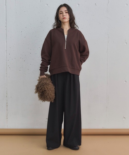 「DOUX ARCHIVES」 長袖カットソー 38 ネイビー レディース_画像4