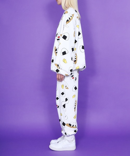 「PUNYUS」 スウェットカットソー 3 ブラック レディース_画像3