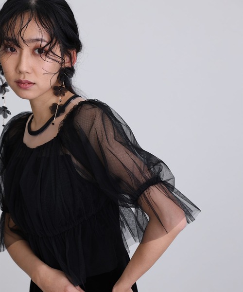 「atlo」 コンビワンピース M ブラック レディースの画像