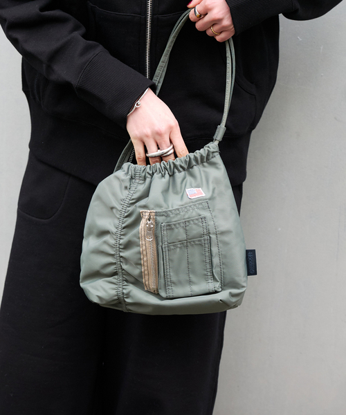 ショルダーバッグ バッグ 「追加2 」MA-1 DrawstringBAG レディースの画像
