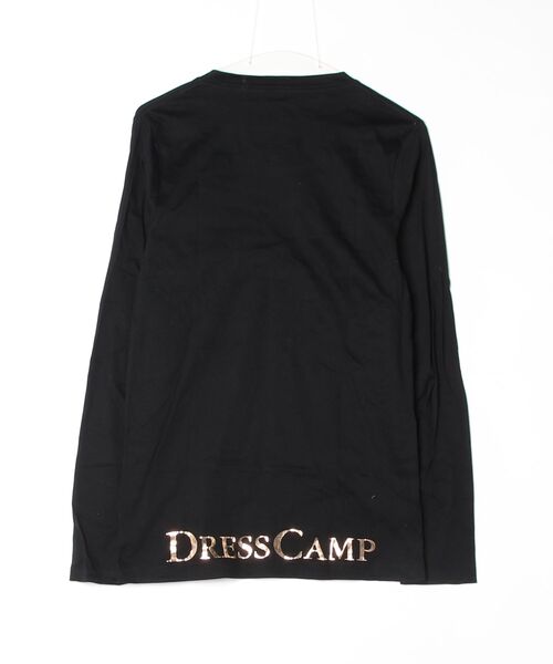 「DRESSCAMP」 ワンポイント長袖Tシャツ 48 ブラック メンズ_画像2