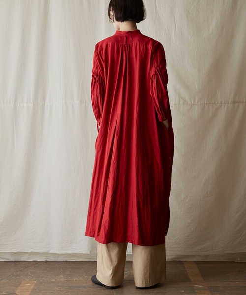 「suzuki takayuki」 長袖ワンピース FREE レッド レディース_画像5