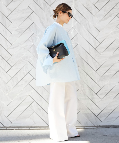 シャツ/ブラウス(長袖/七分) CELERI SHIRRING BLOUSE CELERI ブラウス シャツ ブルーシャツ レディース : ZOZOTOWN Yahoo!店