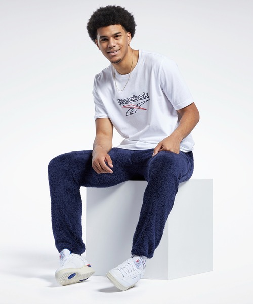 「Reebok」 イージーパンツ SMALL ブラック メンズ_画像9