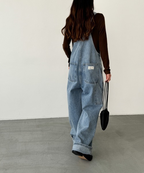 「CANAL JEAN」 オーバーオール ONE SIZE ライトインディゴブルー レディースの画像