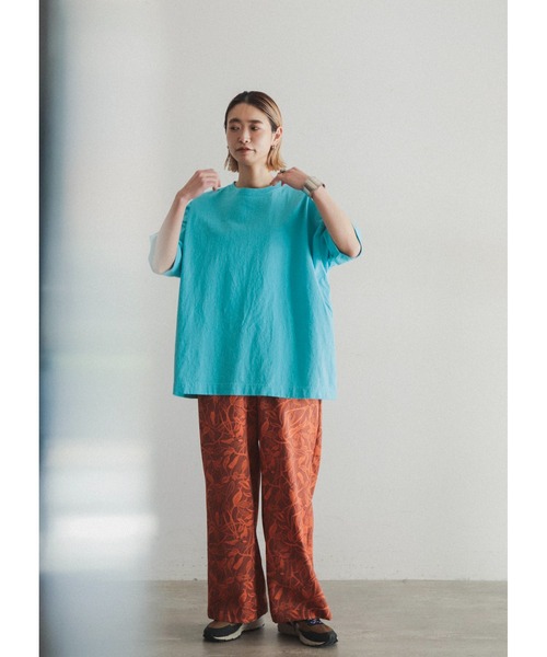 「FIL DE FER」 半袖Tシャツ FREE サックスブルー レディース_画像2