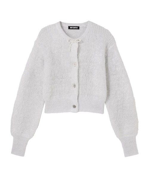 「MARY QUANT」 ニットカーディガン M ブラック レディースの画像