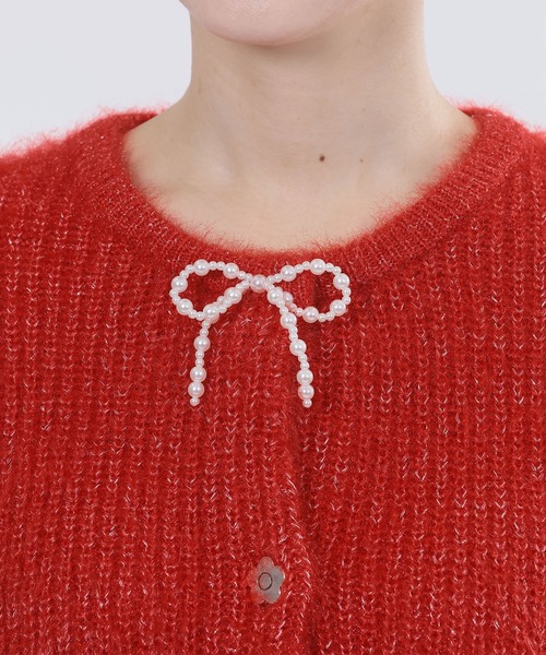 「MARY QUANT」 ニットカーディガン M ブラック レディースの画像