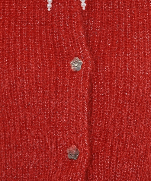 「MARY QUANT」 ニットカーディガン M ブラック レディースの画像