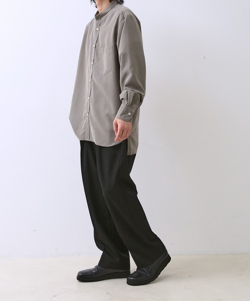 「ADAM ET ROPE'」 長袖シャツ L ブラック メンズの画像