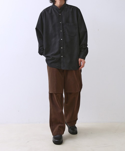 「ADAM ET ROPE'」 長袖シャツ L ブラック メンズの画像