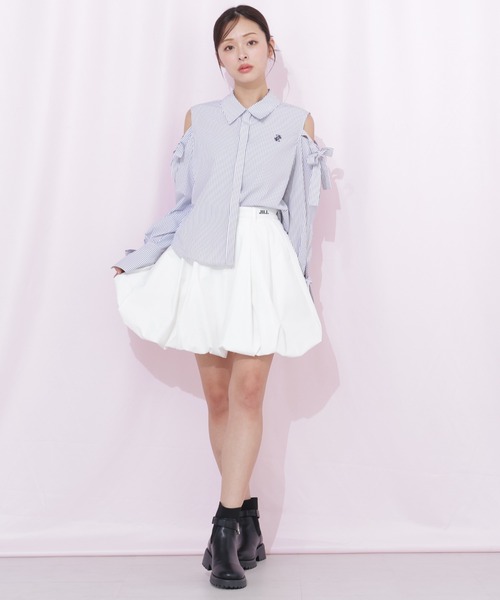 ジルスチュアート❤️ミーシャショルダーリボンフラワーブラウス JILL by JILL STUART（ジルバイジルスチュアート） ブラウス シャツ