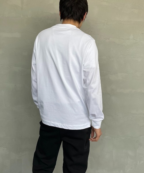 「LACOSTE」 長袖カットソー 2 グレイッシュベージュ レディース_画像2