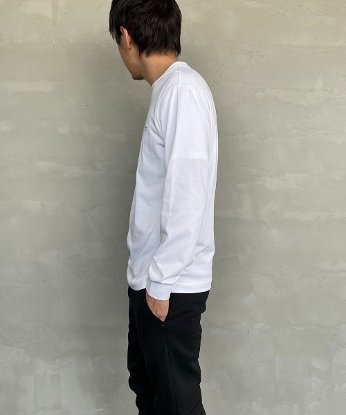 「LACOSTE」 長袖カットソー 2 グレイッシュベージュ レディース_画像4