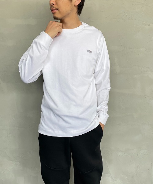 「LACOSTE」 長袖カットソー 2 グレイッシュベージュ レディース_画像5