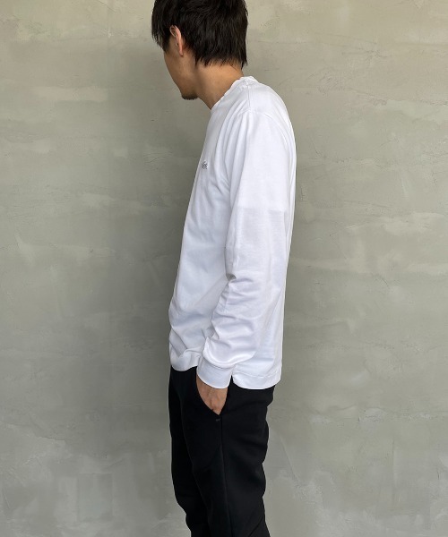 「LACOSTE」 長袖カットソー 2 グレイッシュベージュ レディース_画像6