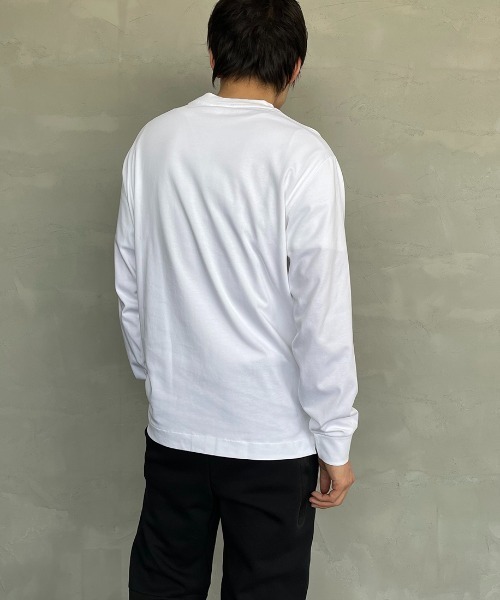 「LACOSTE」 長袖カットソー 2 グレイッシュベージュ レディース_画像7