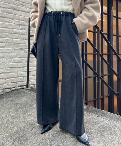 「Jena espace merveilleux」 イージーパンツ 2 チャコールグレー レディース