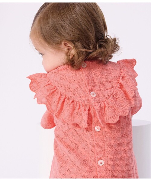 PETIT BATEAU（プチバトー） ワンピース ハート刺繍ワンピース キッズ 
