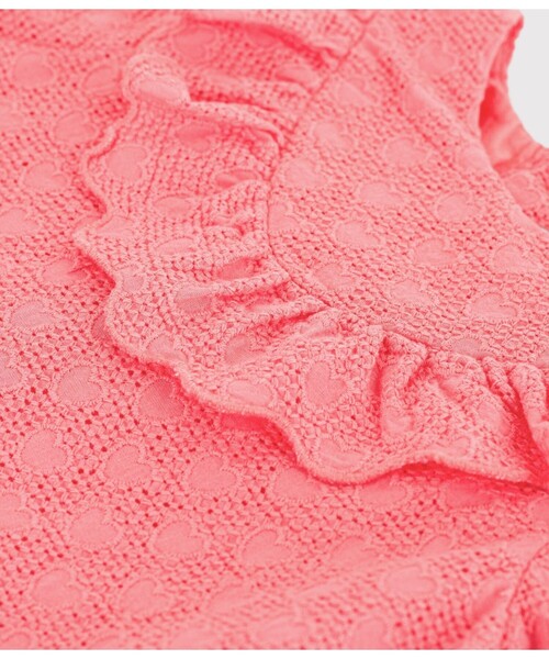 PETIT BATEAU（プチバトー） ワンピース ハート刺繍ワンピース キッズ