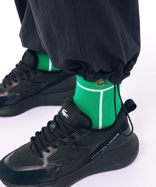 「LACOSTE」 カーゴパンツ 34 ブラック レディース_画像6