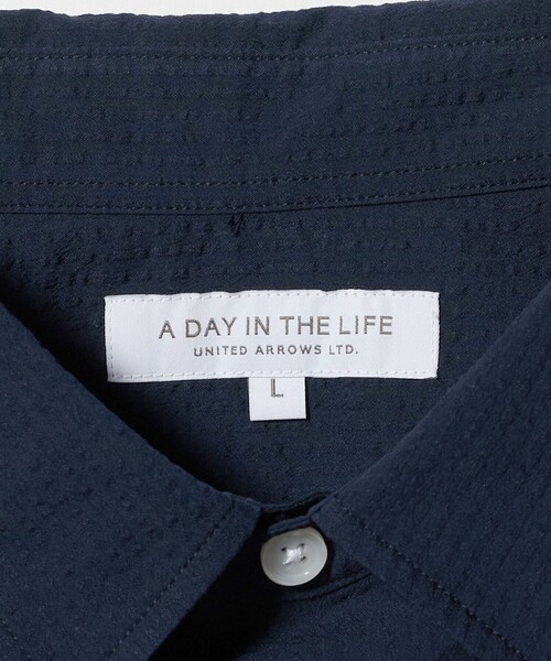 A DAY IN THE LIFE 七分袖 シャツ クールマックス サッカー レギュラー