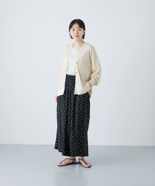 「かぐれ」 ニットカーディガン FREE ベージュ レディース_画像9