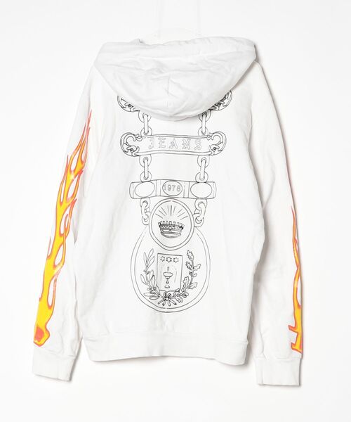 DIESEL パーカー ホワイト DIESEL（ディーゼル） プルオーバーパーカー X-LARGE ホワイト メンズ