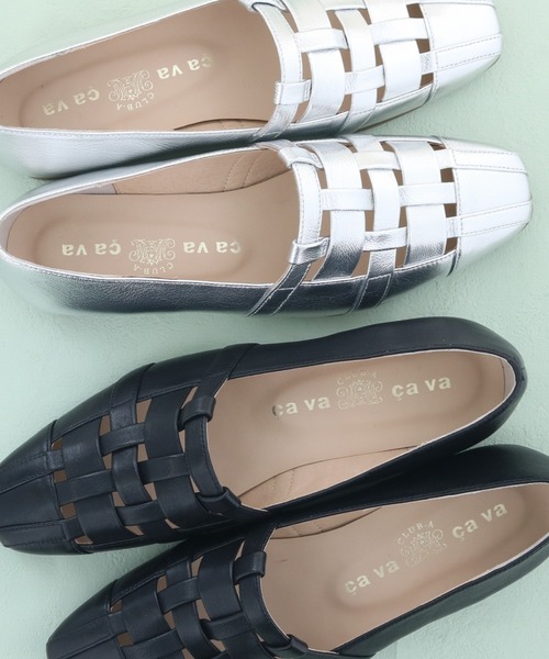 「cava cava」 シューズ 23.5cm ブラック レディース_画像4