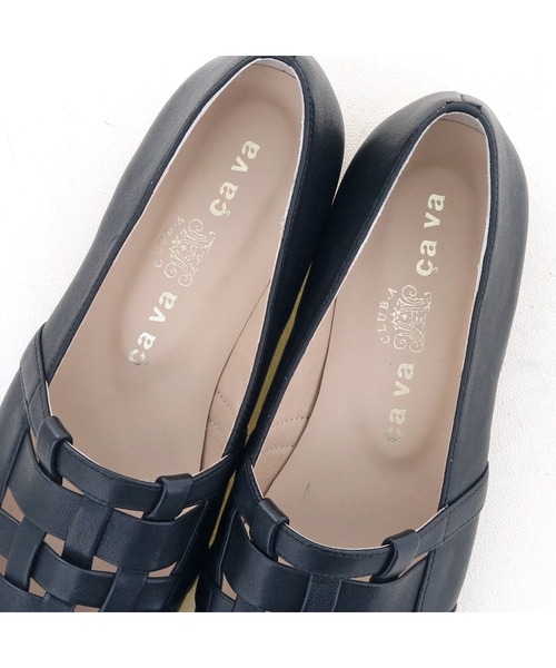 「cava cava」 シューズ 23.5cm ブラック レディース_画像7
