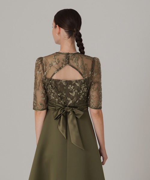 「Leja」 半袖ワンピース MEDIUM グリーン レディース_画像2
